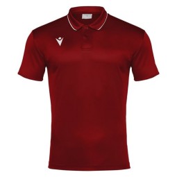 POLO MACRON DRACO HERO COLOR GRANAT/BLANC