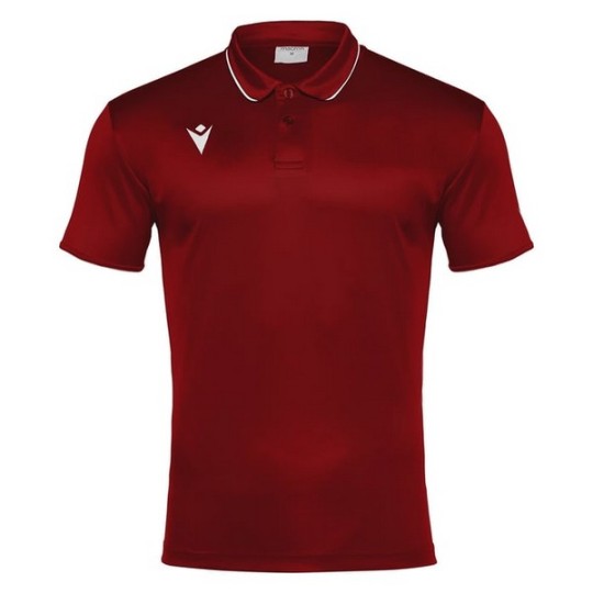 POLO MACRON DRACO HERO COLOR GRANAT/BLANC