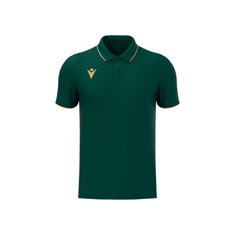POLO MACRON DRACO HERO COLOR VERD FOSC/OR