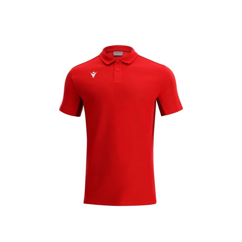 POLO MACRON CLARINET COLOR VERMELL