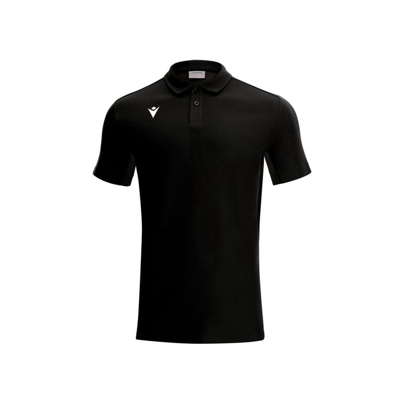 POLO MACRON CLARINET COLOR NEGRO Y GRIS