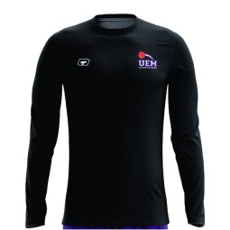 CAMISETA NEGRA ENTRENAMIENTO MANGA LARGA UE MATARÓ