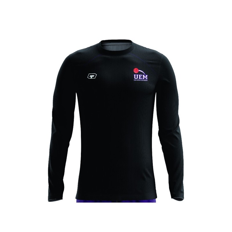 SAMARRETA NEGRA ENTRENAMENT MÀNIGA LLARGA UEM MATARÓ