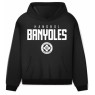 SUDADERA GRIS CON CAPUCHA HANDBOL BANYOLES