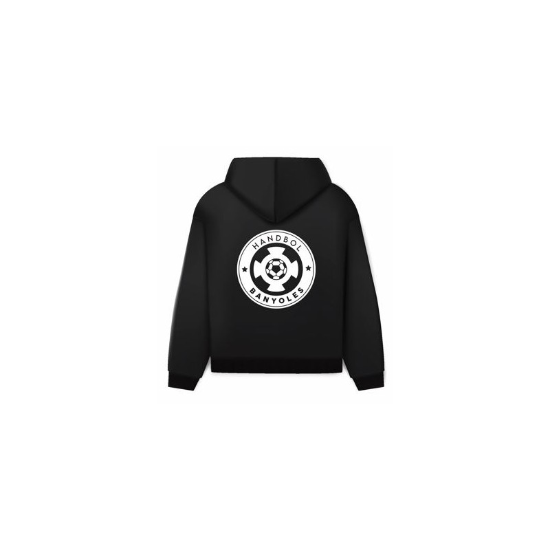 SUDADERA GRIS CON CAPUCHA HANDBOL BANYOLES
