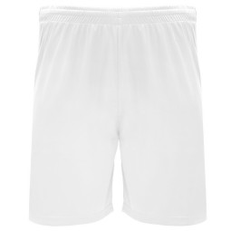 PANTALÓN TÉCNICO CORTO DRT 100% POLIESTER BLANCO 01