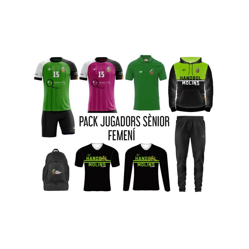 PACK FEMENINO JUGADORAS BASE-SENIOR HANDBOL MOLINS