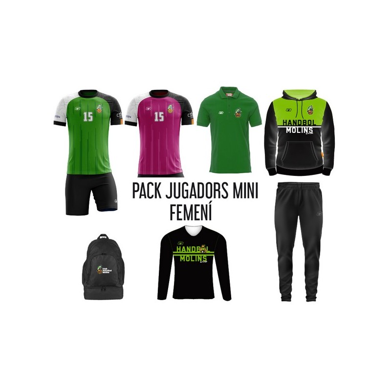 PACK JUGADORES MINI FEMENINO HANDBOL MOLINS