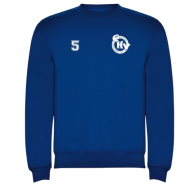 DESSUADORA COLL RODÓ CH VILAMAJOR CLASICA COLOR BLAU ROYAL + ESCUT I NUMERO