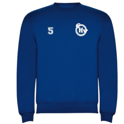 DESSUADORA COLL RODÓ CH VILAMAJOR CLASICA COLOR BLAU ROYAL + ESCUT I NUMERO