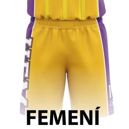 PANTALÓN DE BALONCESTO FEMENINO AMARILLO UE MATARÓ-FEMENÍ MARESME