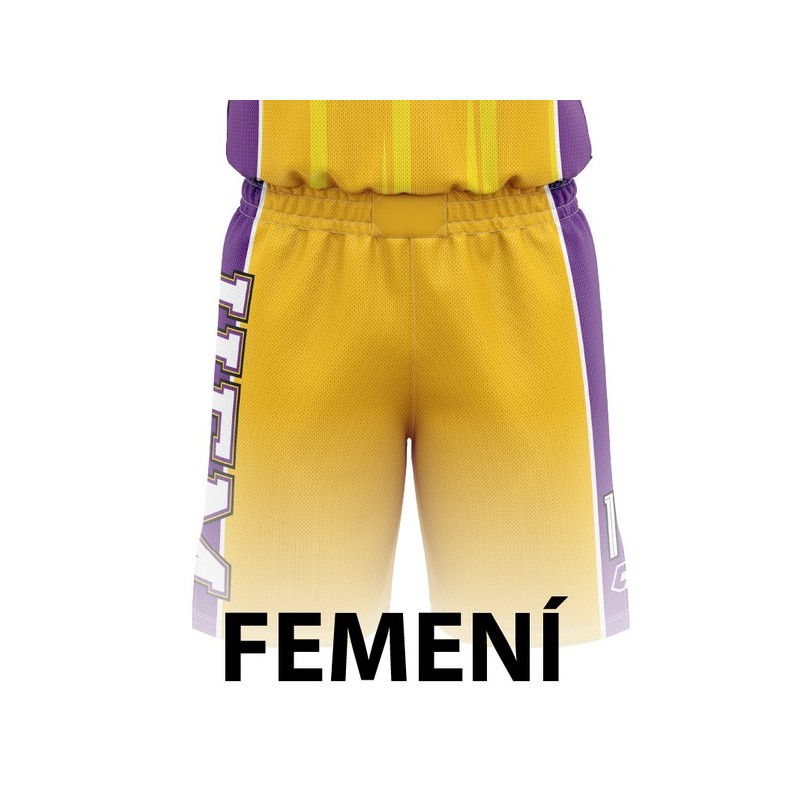PANTALÓ DE BÀSQUET FEMENÍ GROC UE MATARÓ LLIGA FEM2