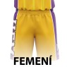 PANTALÓN DE BALONCESTO FEMENINO AMARILLO UE MATARÓ-FEMENÍ MARESME
