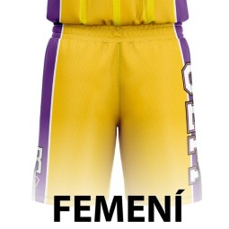 PANTALÓN DE BALONCESTO FEMENINO AMARILLO UE MATARÓ-FEMENÍ MARESME