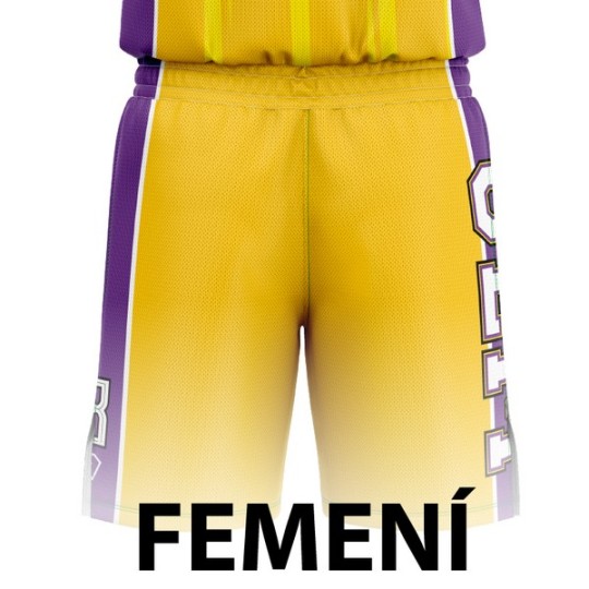 PANTALÓN DE BALONCESTO FEMENINO AMARILLO UE MATARÓ-FEMENÍ MARESME