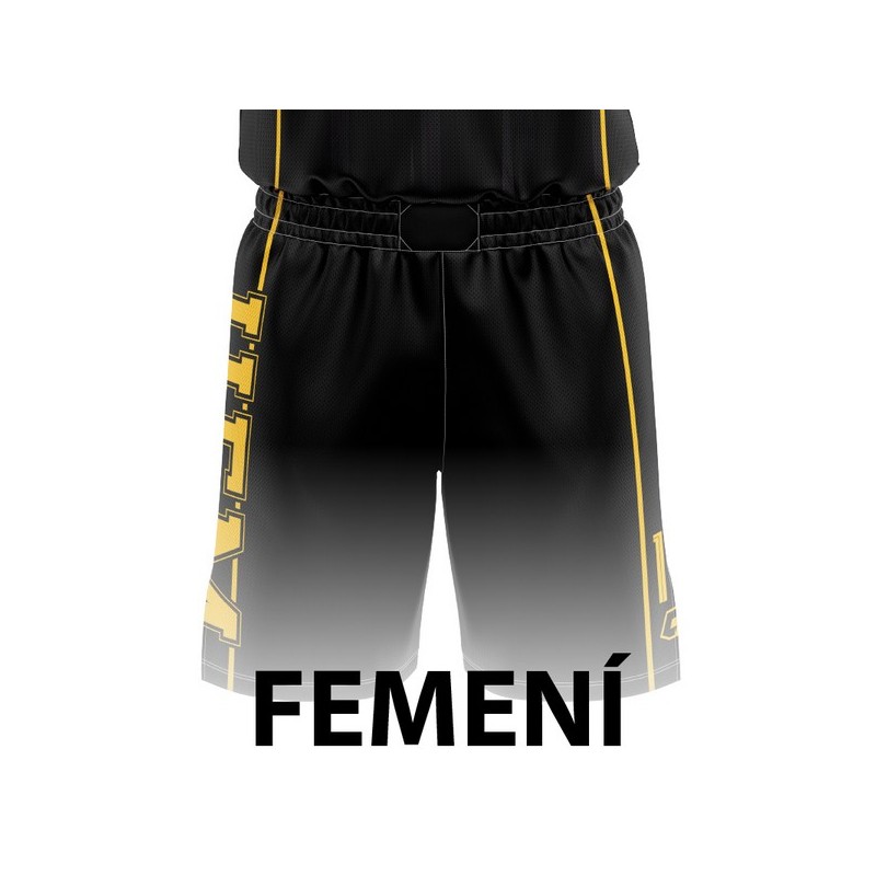 PANTALÓN DE BALONCESTO FEMENINO NEGRO UE MATARÓ-FEMENÍ MARESME