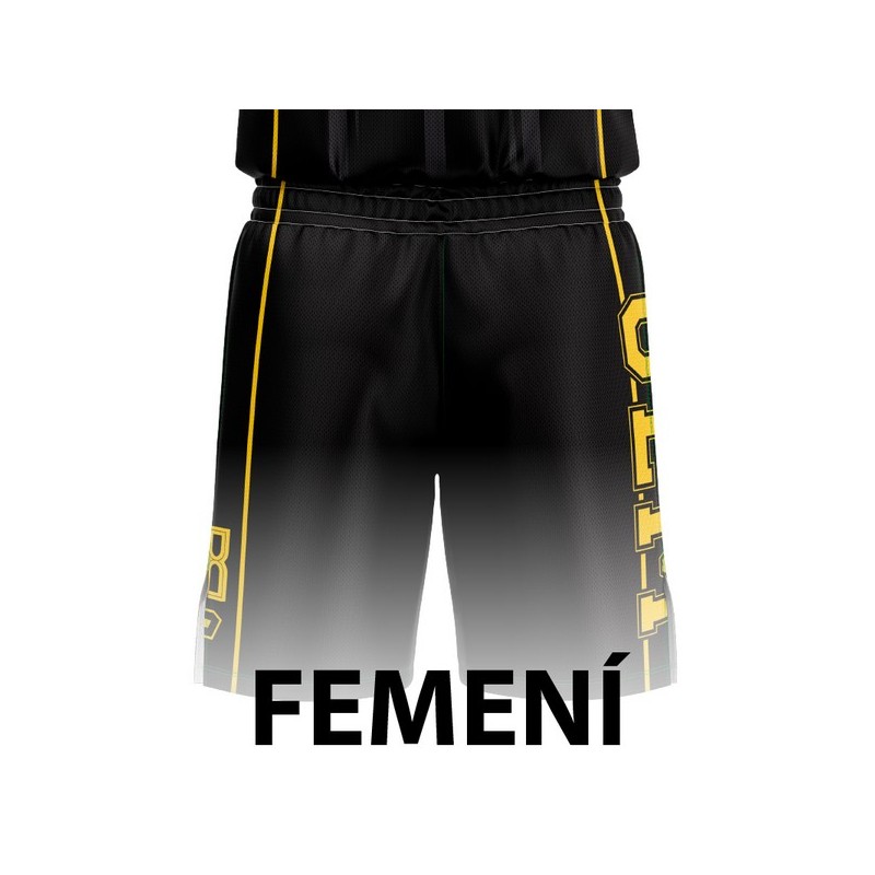 PANTALÓN DE BALONCESTO FEMENINO NEGRO UE MATARÓ-FEMENÍ MARESME