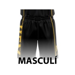 PANTALÓ DE BÀSQUET MASCULÍ NEGRE UEM MATARÓ 2AFEB