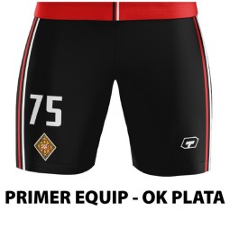 PANTALÓ DE JOC NEGRE HOQUEI PLATA GEIEG
