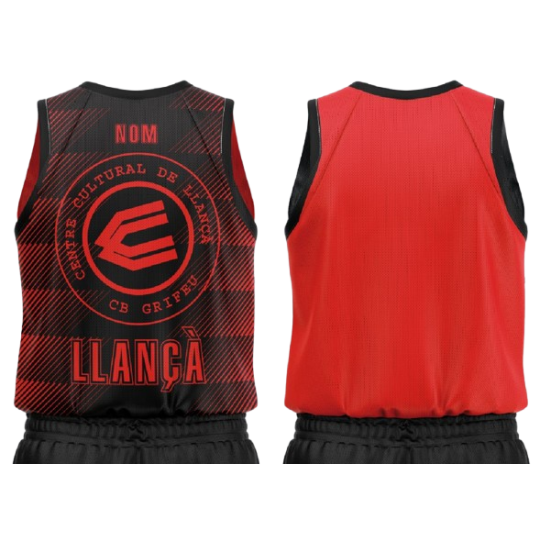 SAMARRETA REV ENTRENAMENT FEMENÍ VERMELL I NEGRE TC CB GRIFEU LLANÇÀ