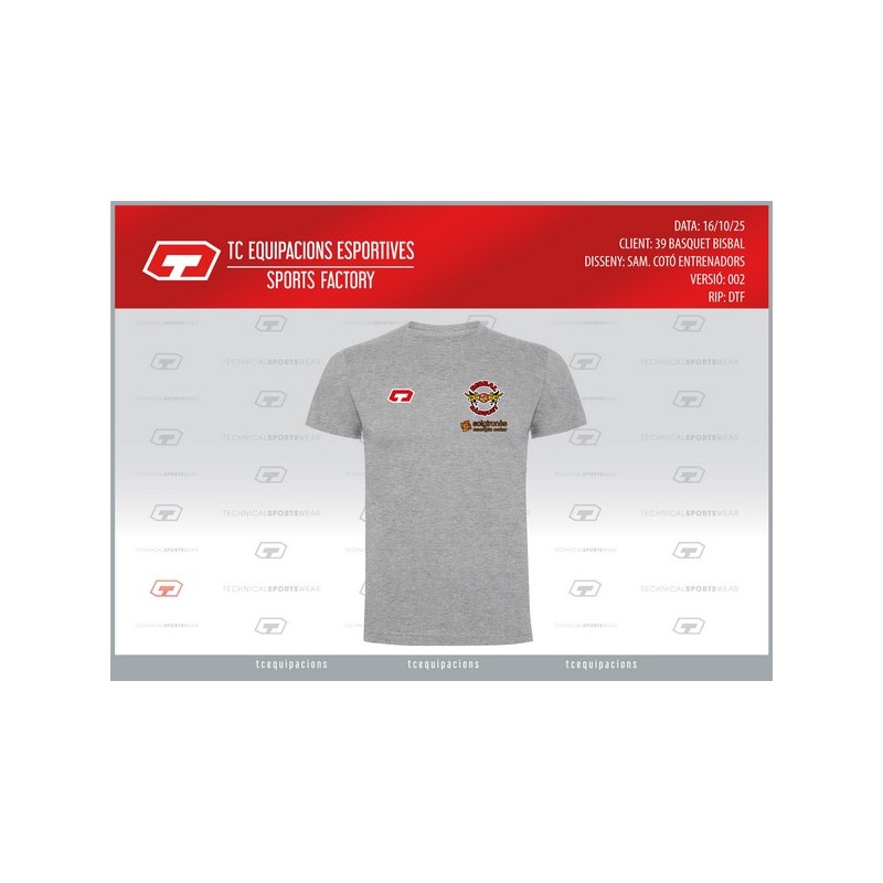 SAMARRETA DOGO GRIS C.E BISBAL BASQUET ENTRENADORS