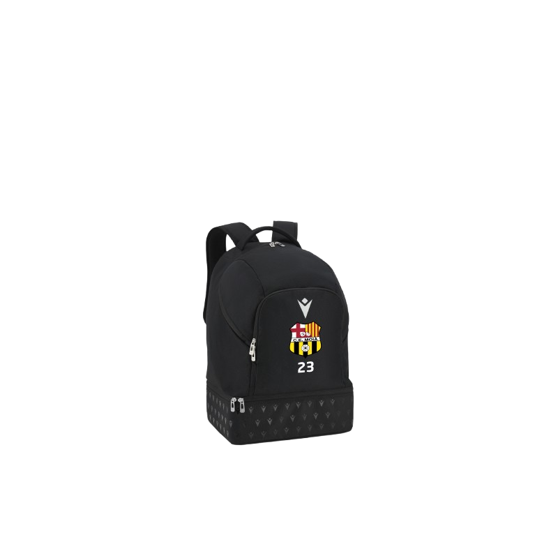 MOTXILLA CE MOIA MACRON PETITA NEGRE + ESCUT I NOM