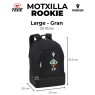 MOTXILLA GRAN CESET MACRON COLOR NEGRE + ESCUT I NOM