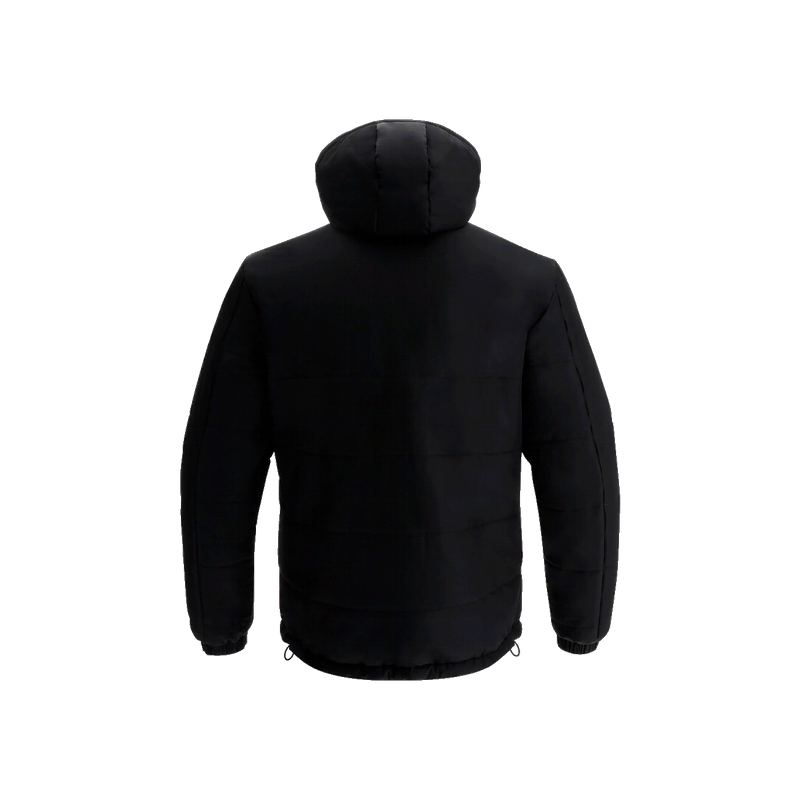 ANORAK CURT MACRON AE CORNELLA ANDES ENCOIXINAT AMB CAPUTXA COLOR NEGRE