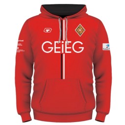 DESSUADORA AMB CAPUTXA NENS  ESPORT ADAPTAT- SENSE LLETRES A L'ESQUENA + 2 LOGOS A LES MÀNIGUES