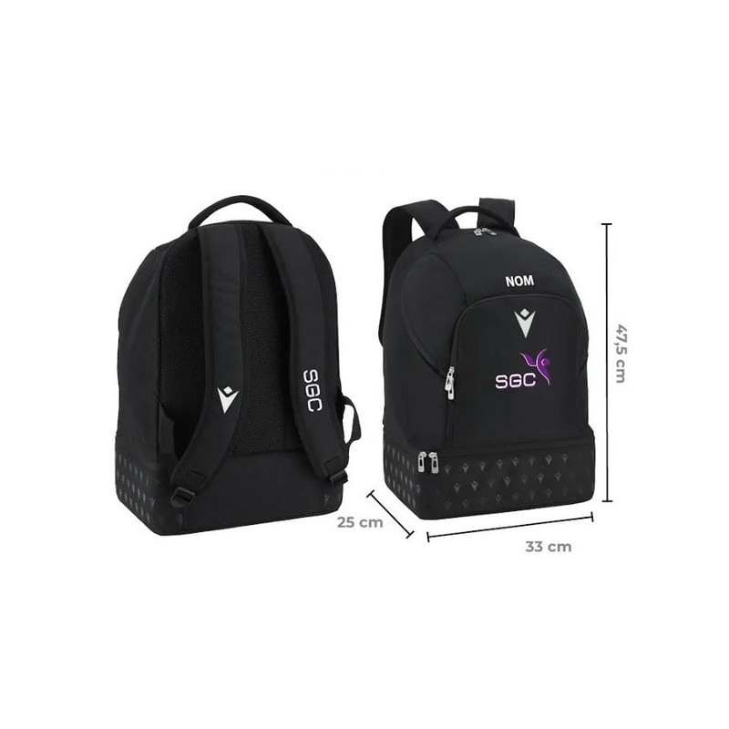 MOTXILLA MACRON SGC COLOR NEGRE AMB NOM