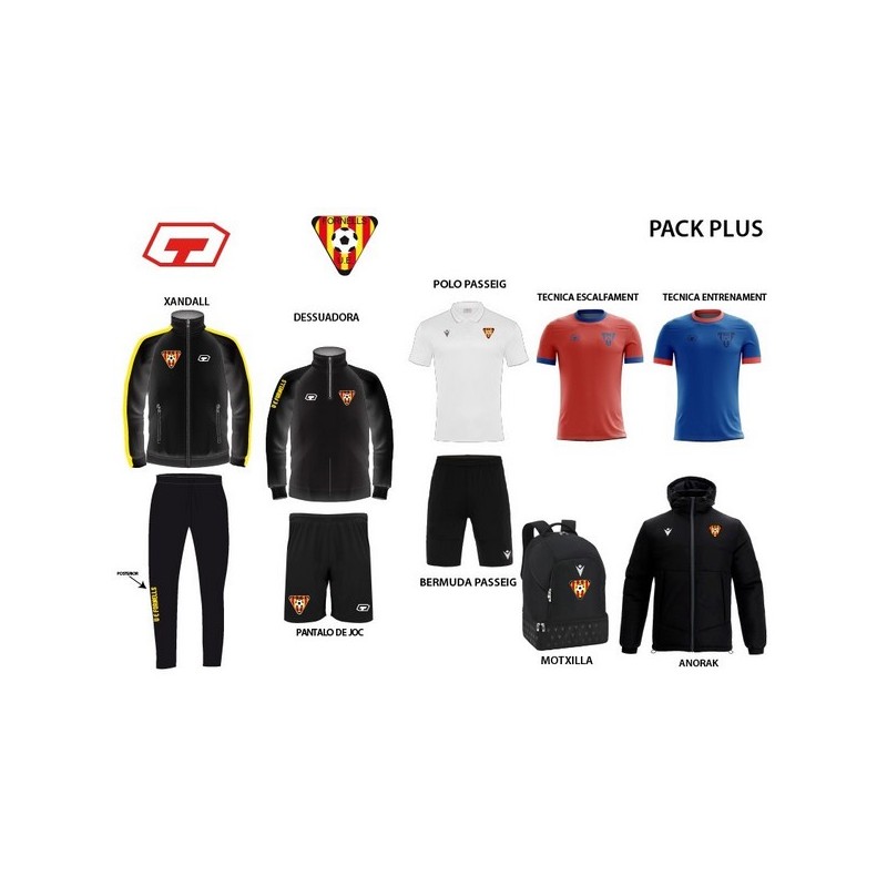 PACK TC PLUS MACRON UE FORNELLS MOTXILLA PETITA