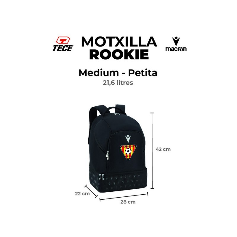 MOTXILLA MACRON UE FORNELLS PETITA COLOR NEGRE