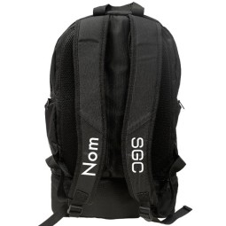 MOCHILA NEGRA GRANDE CON NOMBRE SGC