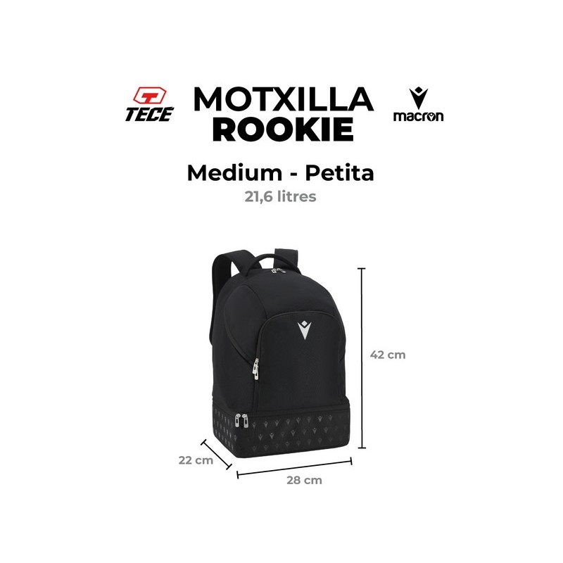 MOTXILLA MACRON PETITA SANT PERE MÀRTIR COLOR NEGRE