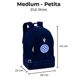 MOTXILLA MACRON PETITA HANDBOL BANYOLES COLOR BLAU MARÍ