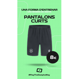 PANTALÓ CURT  MACRON MESA HERO COLOR GRIS - COACHED BY DAMPHA