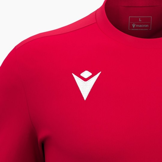 CAMISETA MACRON VOID M/LARGA COLOR ROJO