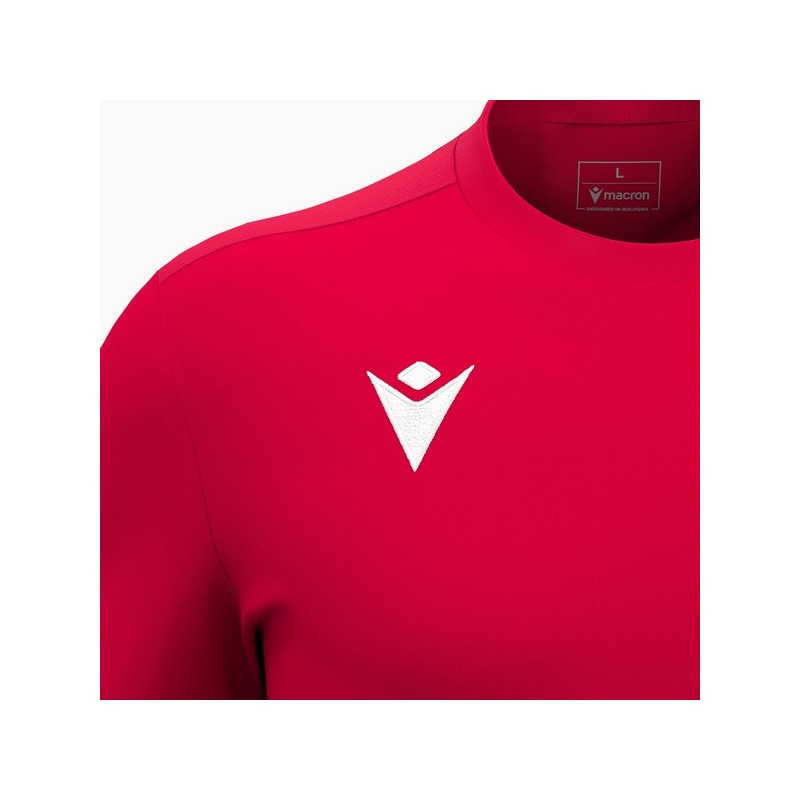 CAMISETA MACRON VOID M/LARGA COLOR ROJO