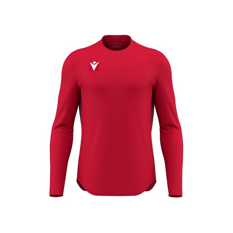 CAMISETA MACRON VOID M/LARGA COLOR ROJO