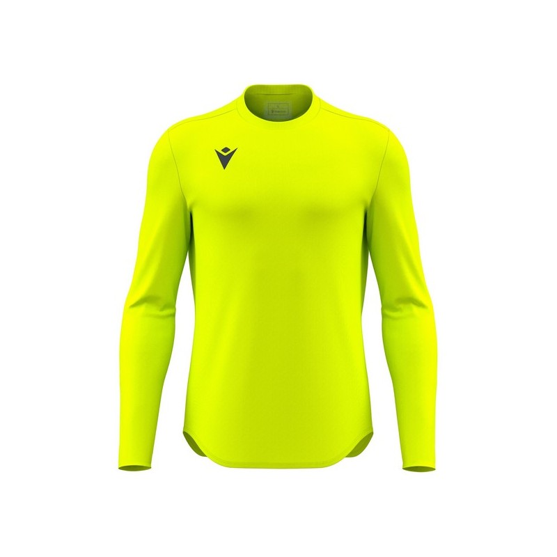 CAMISETA MACRON VOID M/LARGA COLOR AMARILLO FLUORESCENTE