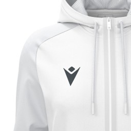 CHAQUETA FEMENINA CON CAPUCHA MACRON ATLAS COLOR BLANCO