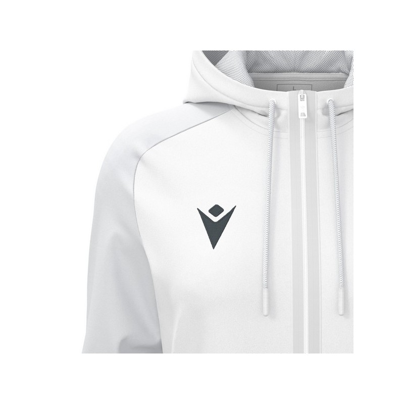 JAQUETA FEMENINA AMB CAPUTXA I CREMALLERA MACRON ATLAS COLOR BLANC/GRIS