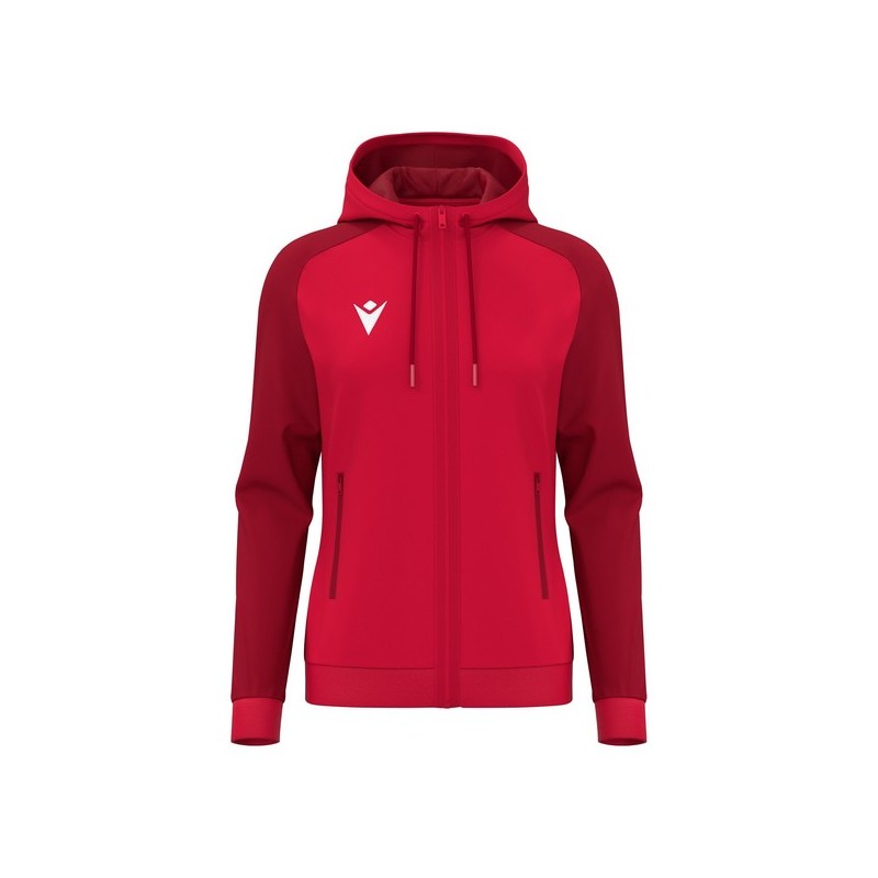 CHAQUETA CON CAPUCHA MACRON ATLAS COLOR ROJO