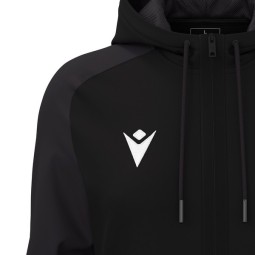 CHAQUETA FEMENINA CON CAPUCHA MACRON ATLAS COLOR NEGRO