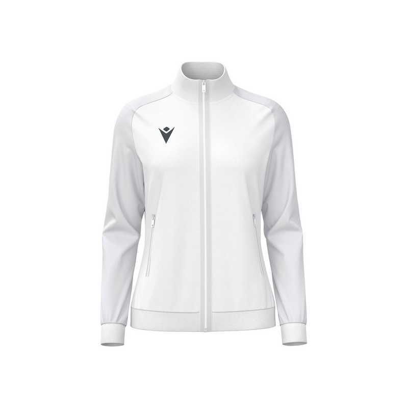 CHAQUETA DE XANDALL FEMENINA MACRON CON CREMALLERA RAMA COLOR BLANCO/GRIS