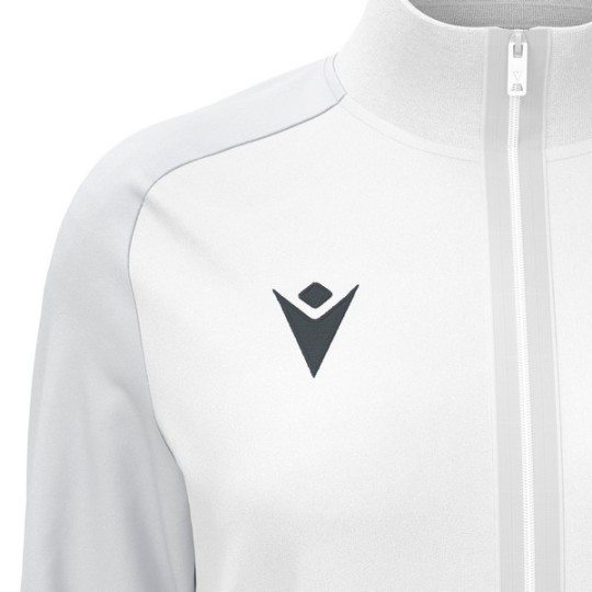 JAQUETA DE XANDALL FEMENINA MACRON AMB CREMALLERA RAMA COLOR BLANC/GRIS