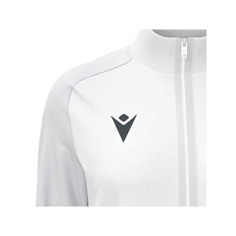 CHAQUETA DE XANDALL FEMENINA MACRON CON CREMALLERA RAMA COLOR BLANCO/GRIS