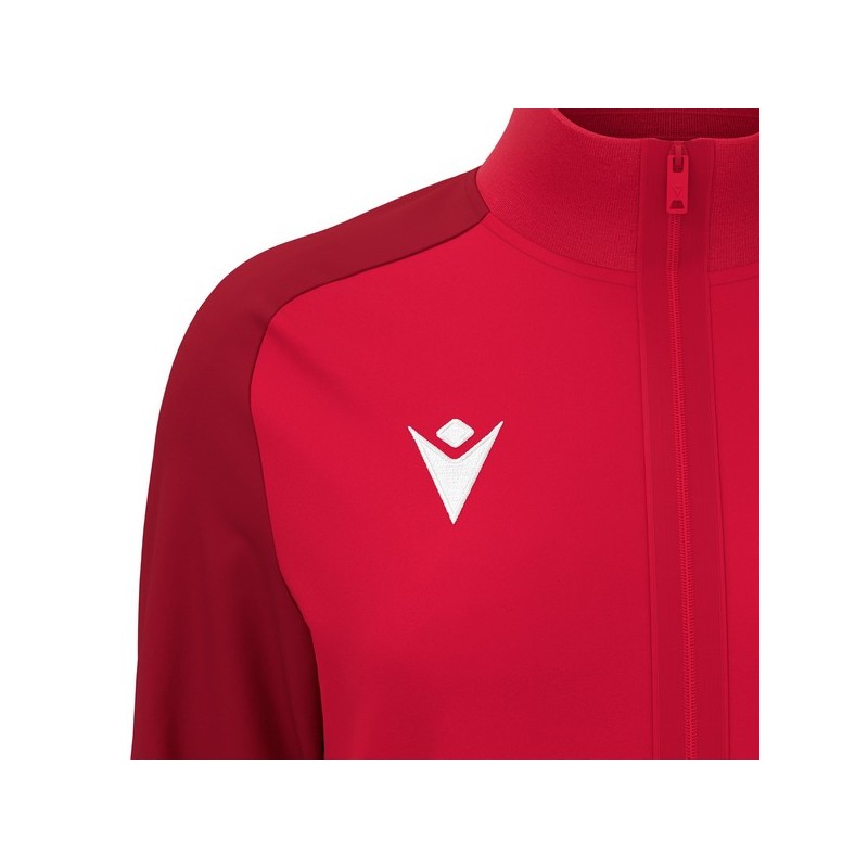 CHAQUETA DE XANDALL FEMENINA MACRON CON CREMALLERA RAMA COLOR ROJO