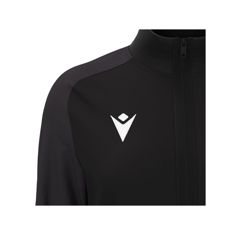 JAQUETA DE XANDALL FEMENINA MACRON AMB CREMALLERA RAMA COLOR NEGRE