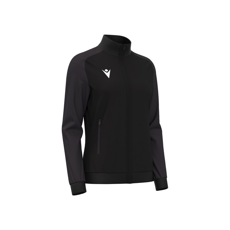 CHAQUETA DE XANDALL FEMENINA MACRON CON CREMALLERA RAMA COLOR NEGRO